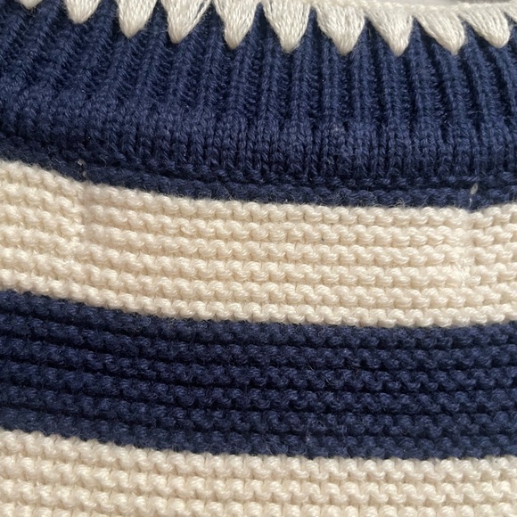 Boden Lena Navy & Cream Striped Stitch Detail Tank - Picture 11 of 12